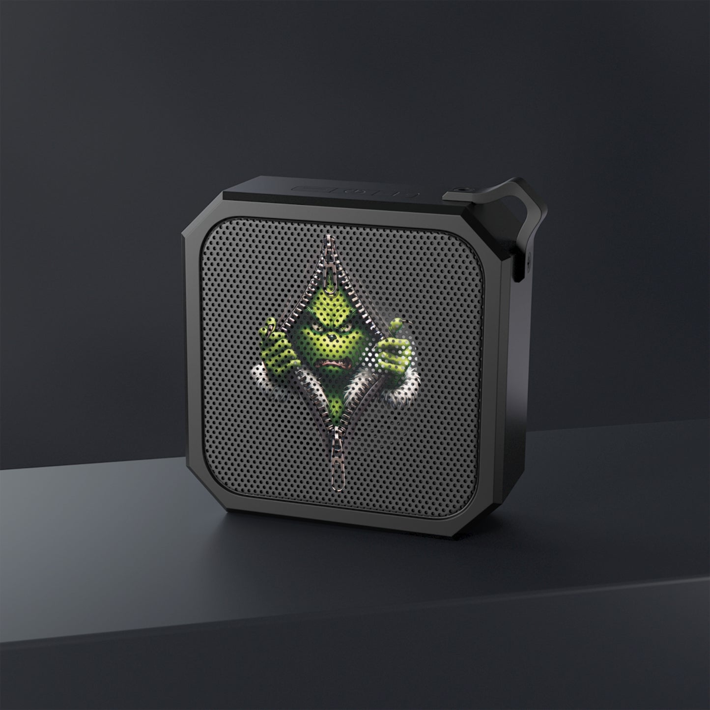 Outdoor Waterproof Bluetooth Speaker - "Grinch-A-Boo" Design