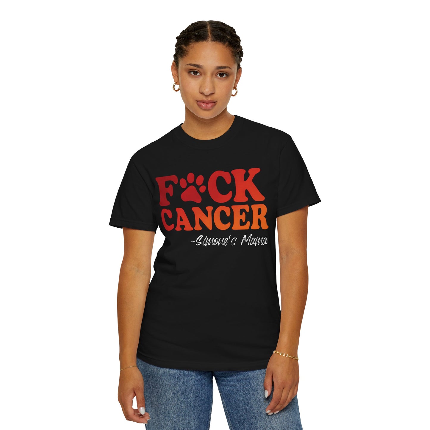 F*CK Cancer Flame T-shirt - Personalized Memorial Shirt for Your Loved Ones