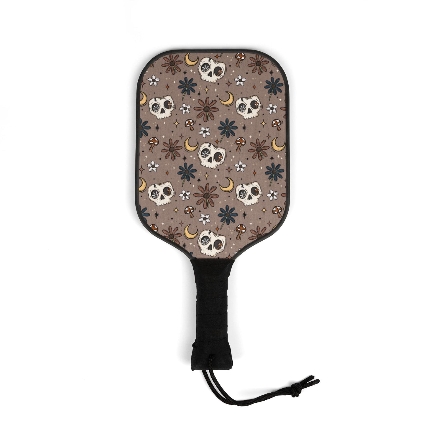Floral Skellie Pickleball Paddle Set with Balls