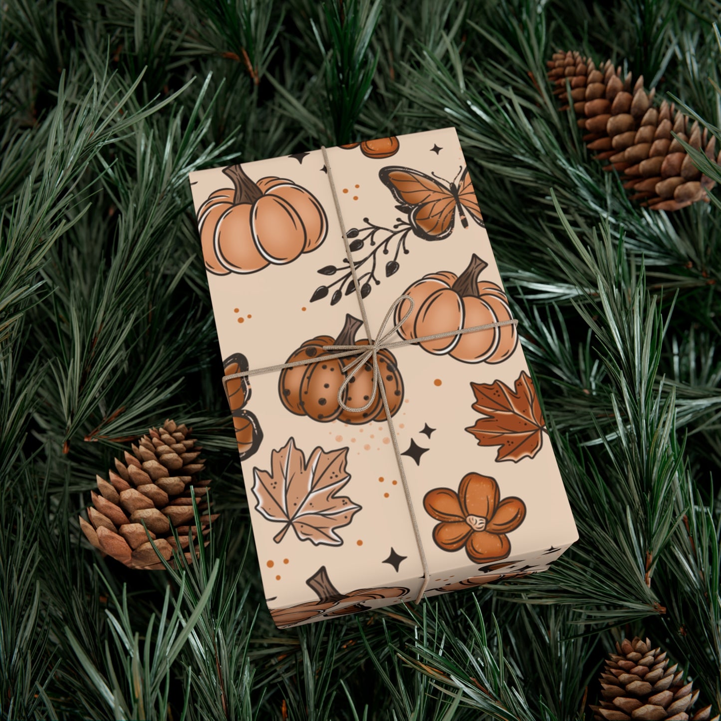 Fall Leaves Gift Wrap Papers
