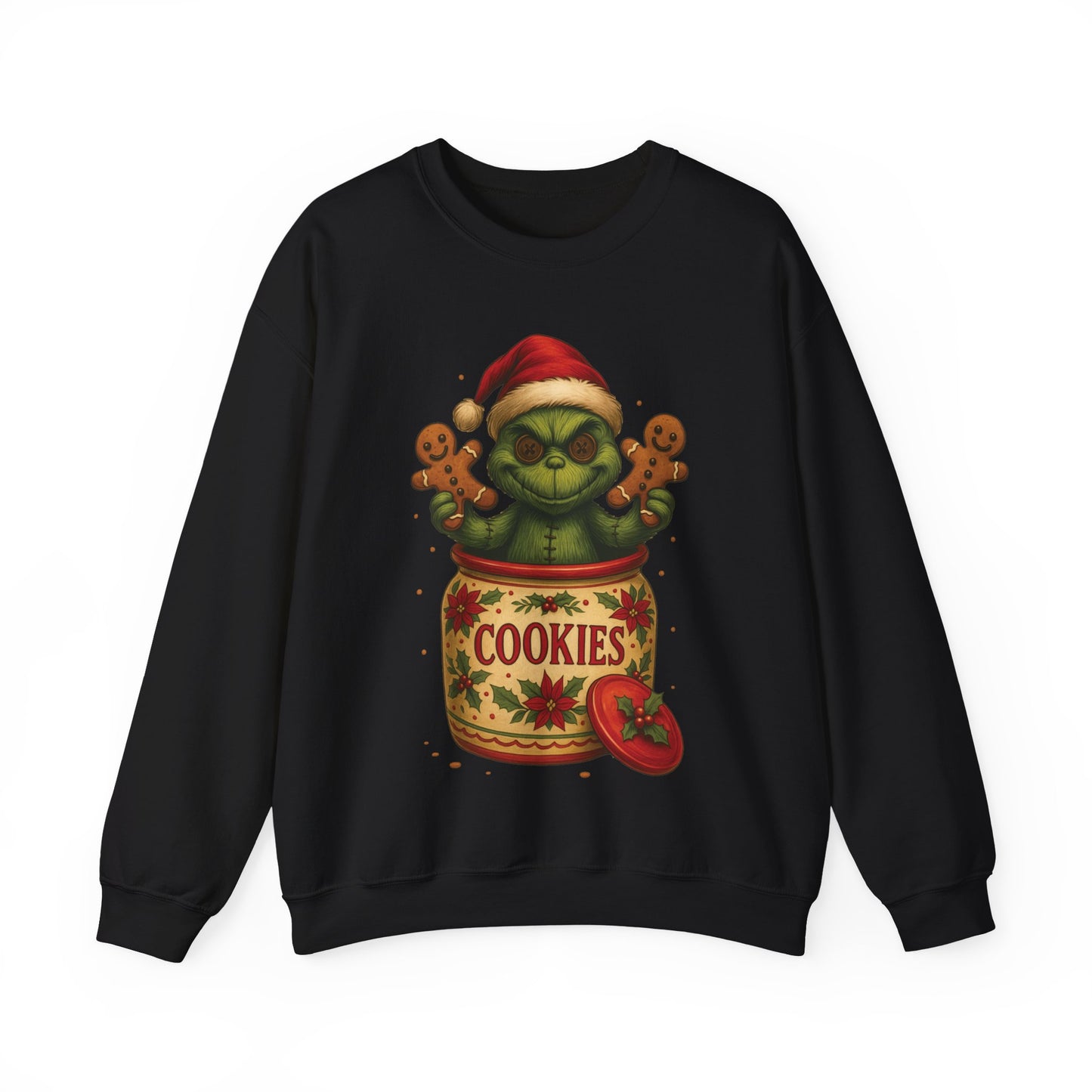 Voodoo Cookie Stealer Crewneck Sweatshirt, Christmas Sweatshirt, Unisex Pullover, Gift for Friends
