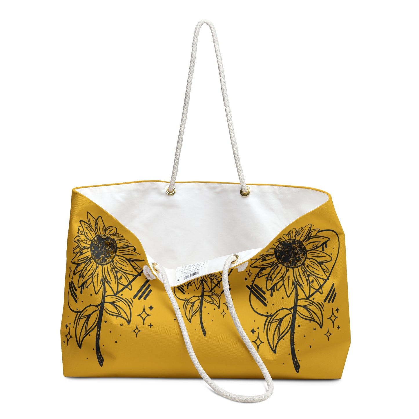 Sunflower Vibes Weekender Bag - Eco-Friendly Travel Tote