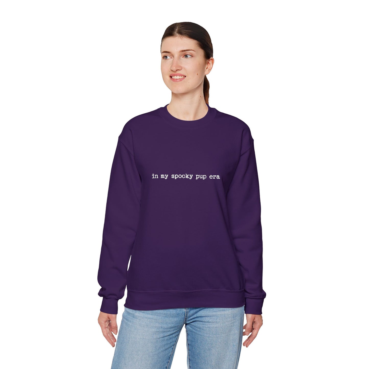 My Spooky Pup Era - Unisex Heavy Blend™ Sweatshirt, Casual Wear, Gift for Him/Her, Halloween Fashion, Everyday Comfort, Embroidery