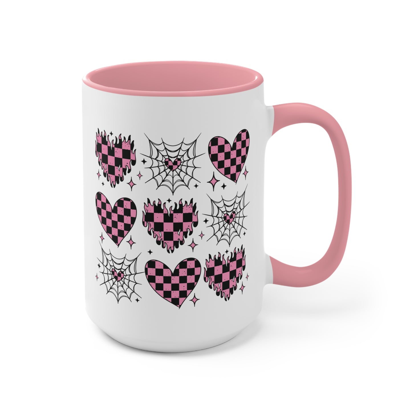 Checkered Hearts 15oz Mug