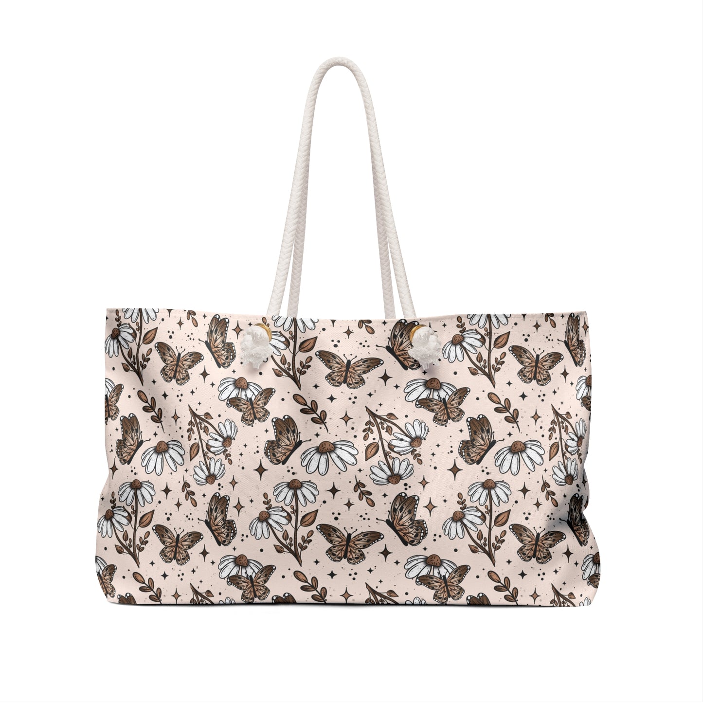 Butterfly Florals Weekender Bag - Eco-Friendly Travel Tote