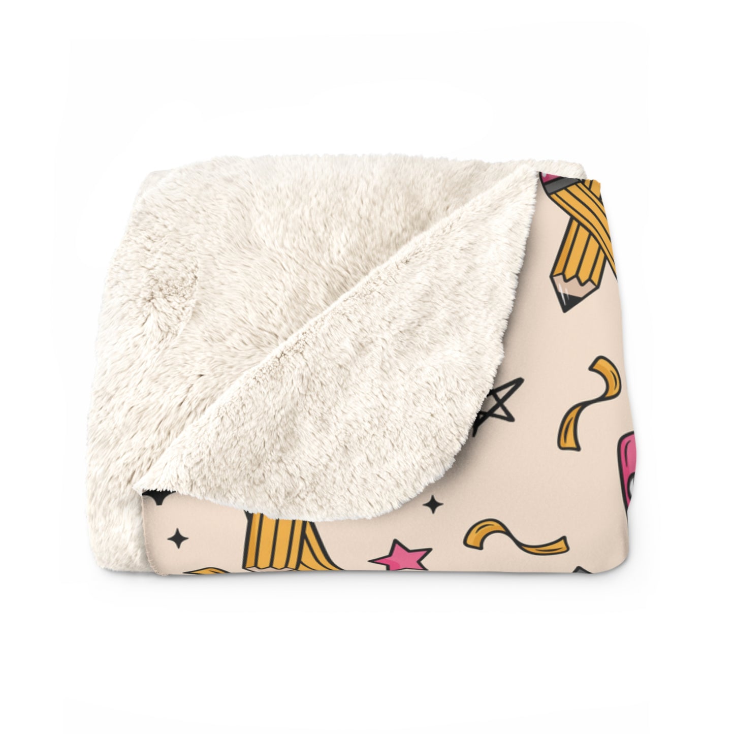 Teach Sherpa Fleece Blanket
