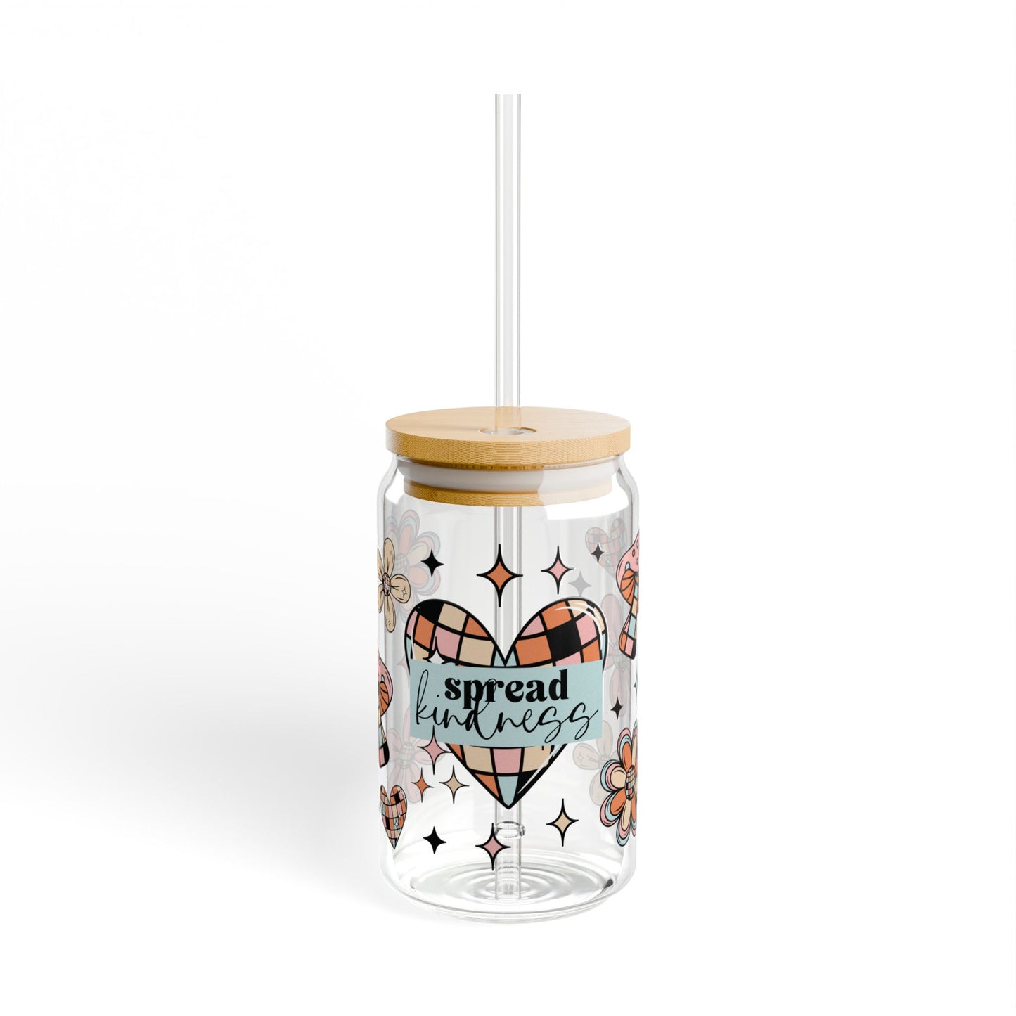 Spread Kindness Sipper Glass, 16oz