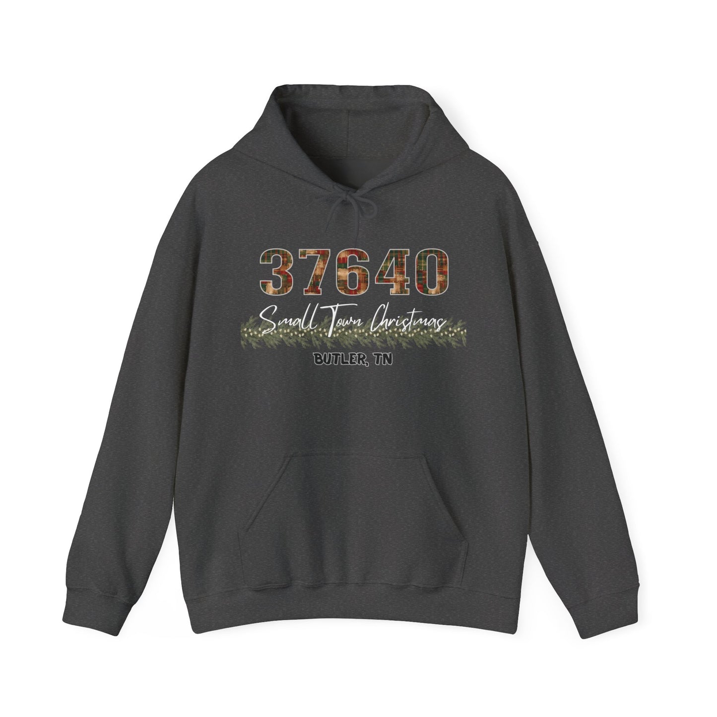 Small Town Christmas Hoodie - Butler | Cozy Winter Apparel, Gift for Him/Her, Holiday Outfit, Family Gathering Clothes