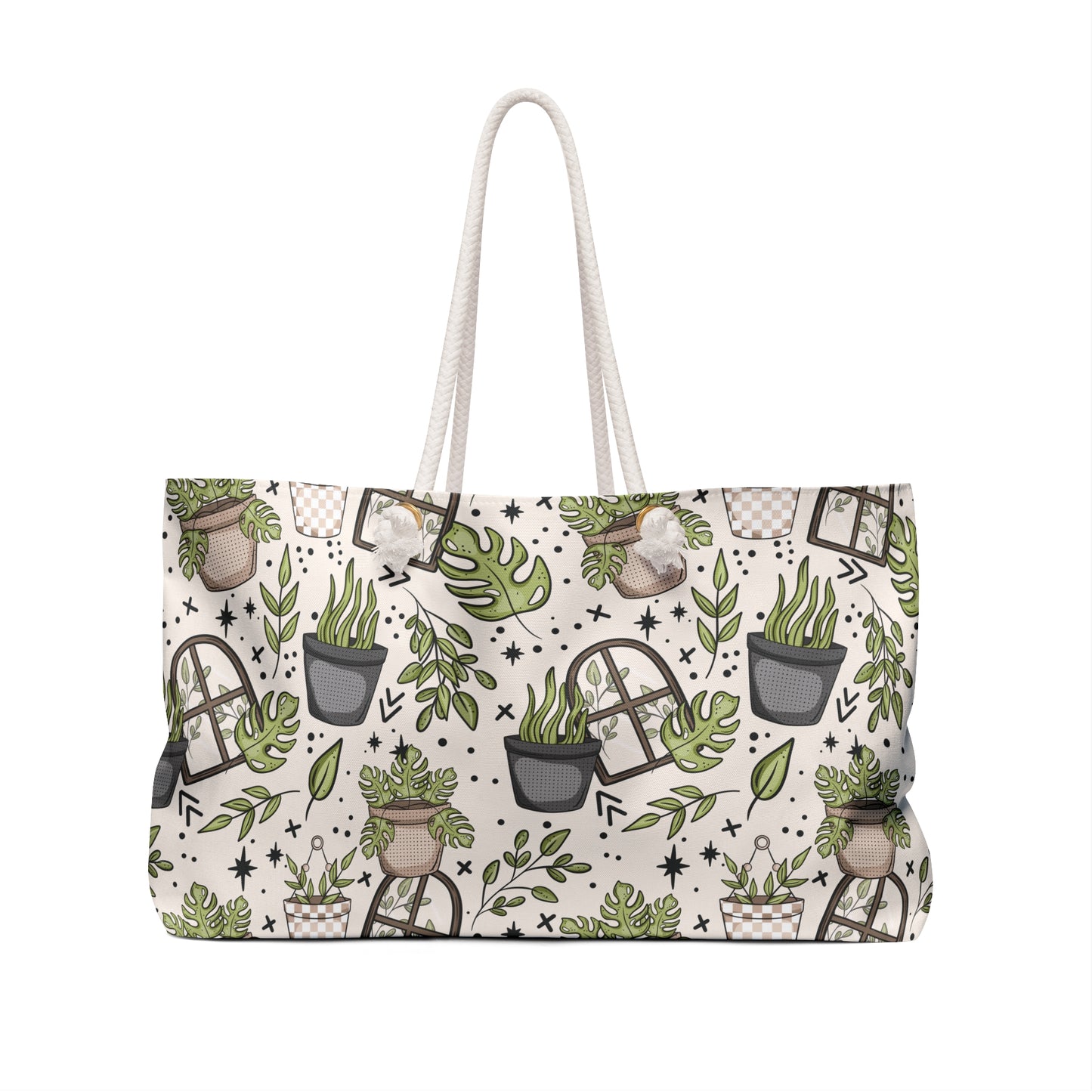 Monstera Weekender Bag - Eco-Friendly Travel Tote