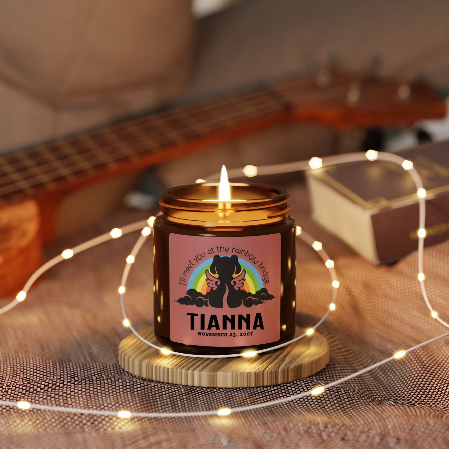 I'll Meet You at the Rainbow Bridge Scented Soy Candle | Candle Decor