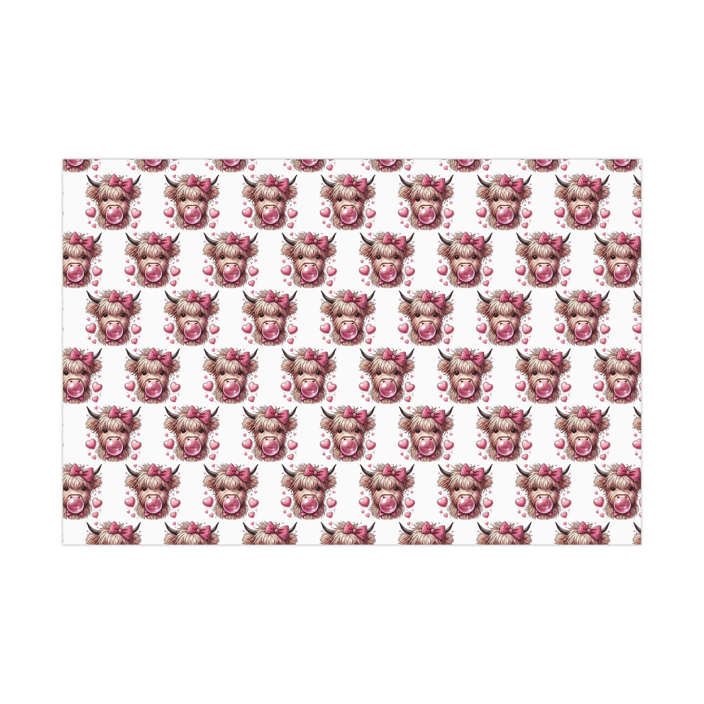 Pink Highland Gift Wrap Papers