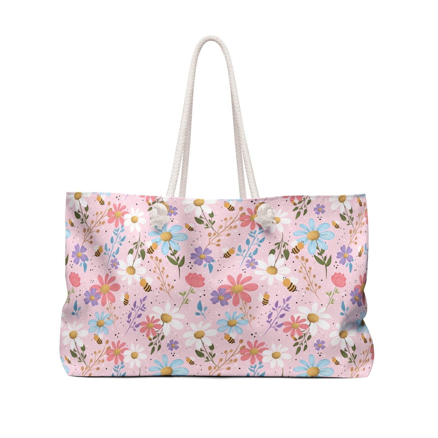 Wildflower Bees Weekender Bag - Eco-Friendly Travel Tote