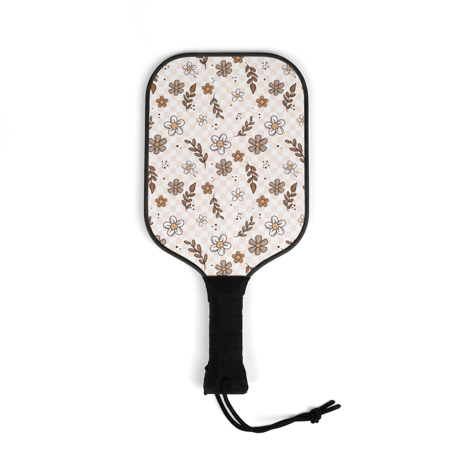 Neutral Florals Pickleball Paddle Set with Balls