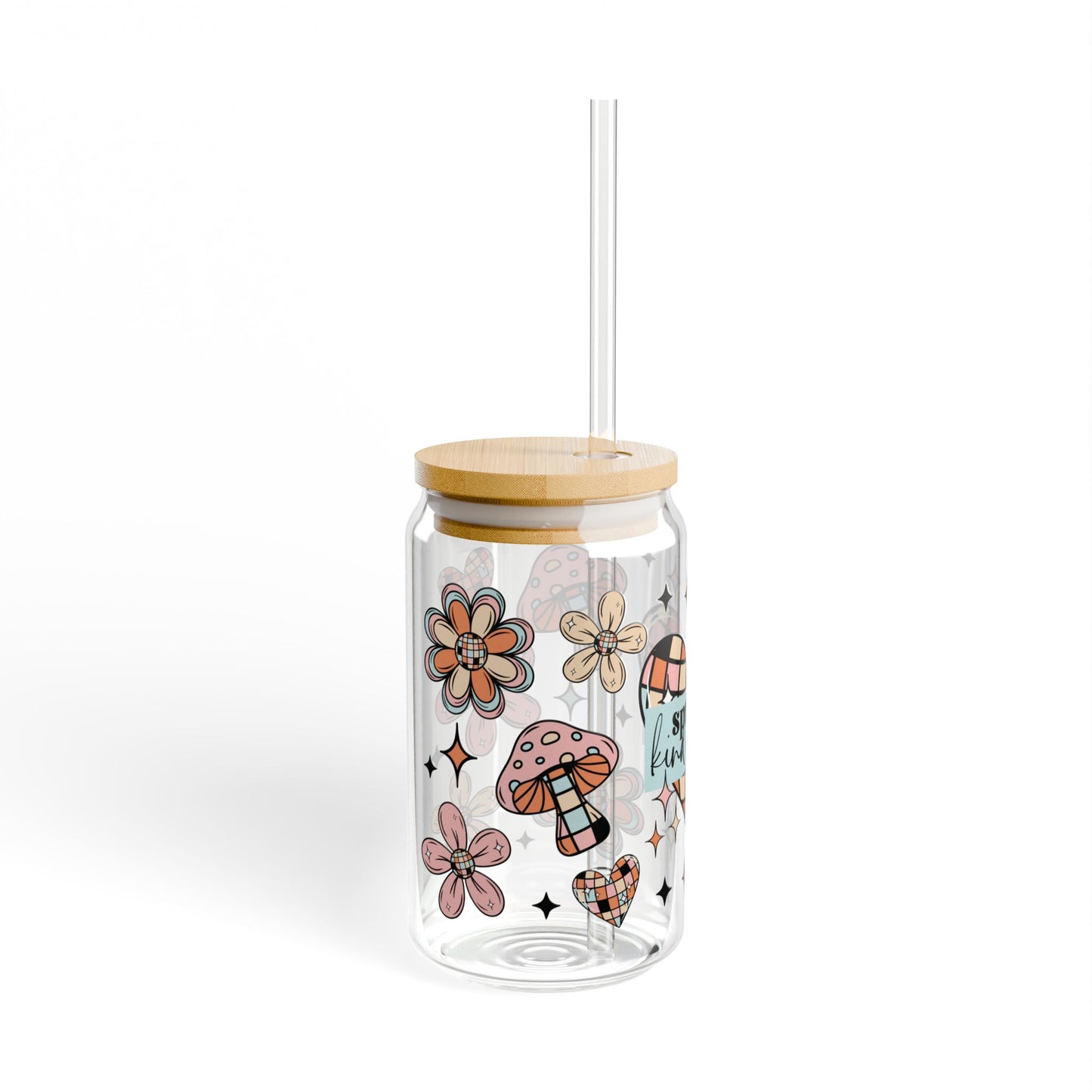 Spread Kindness Sipper Glass, 16oz