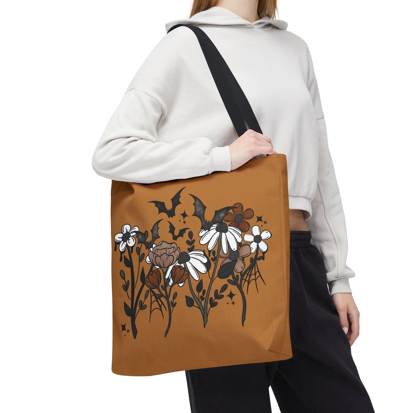 Fall Florals Tote Bag - Halloween Fall Themed