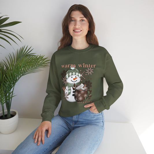 Warm Wishes Snowman Crewneck and 40oz Insulated Tumblr Bundle