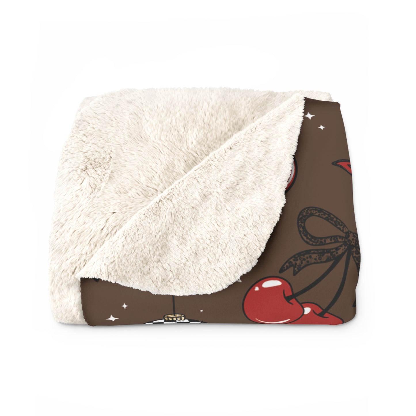 Merry Vibes Sherpa Fleece Blanket