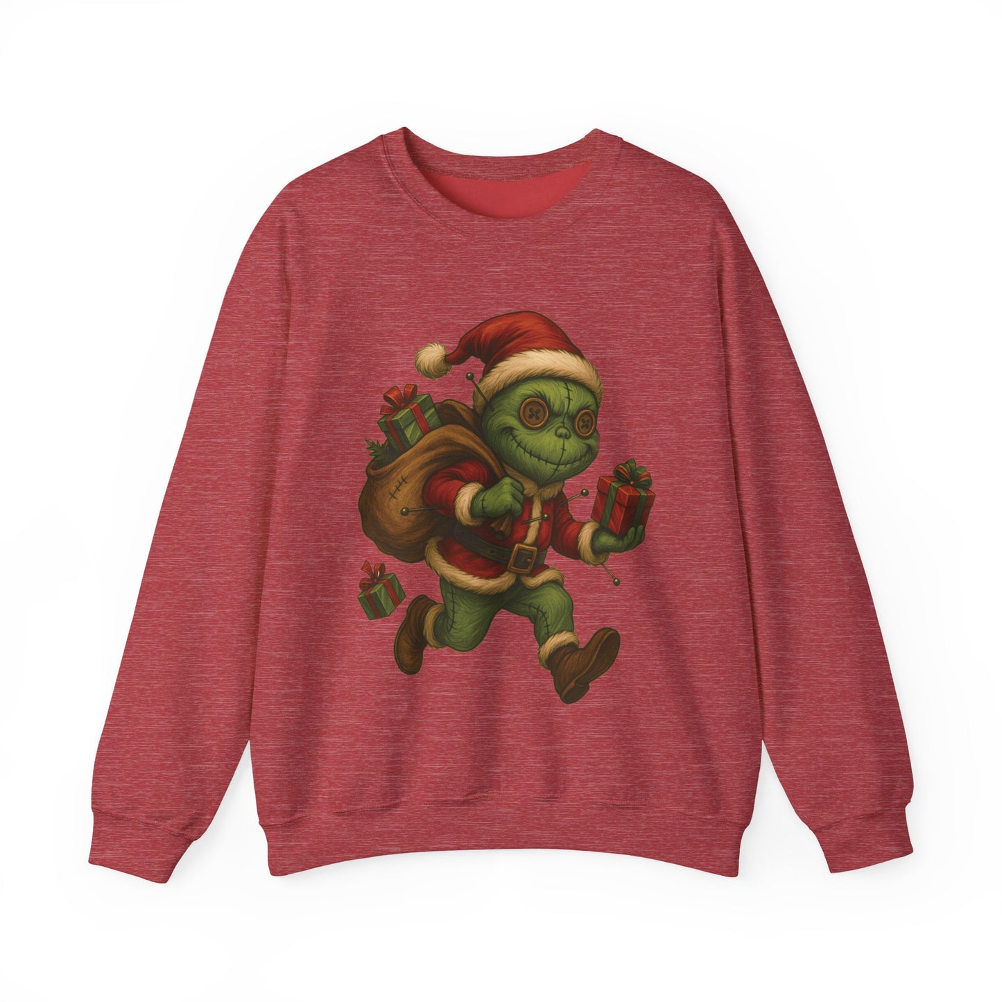 Voodoo Christmas Thief Crewneck Sweatshirt, Christmas Sweatshirt, Unisex Pullover, Gift for Friends