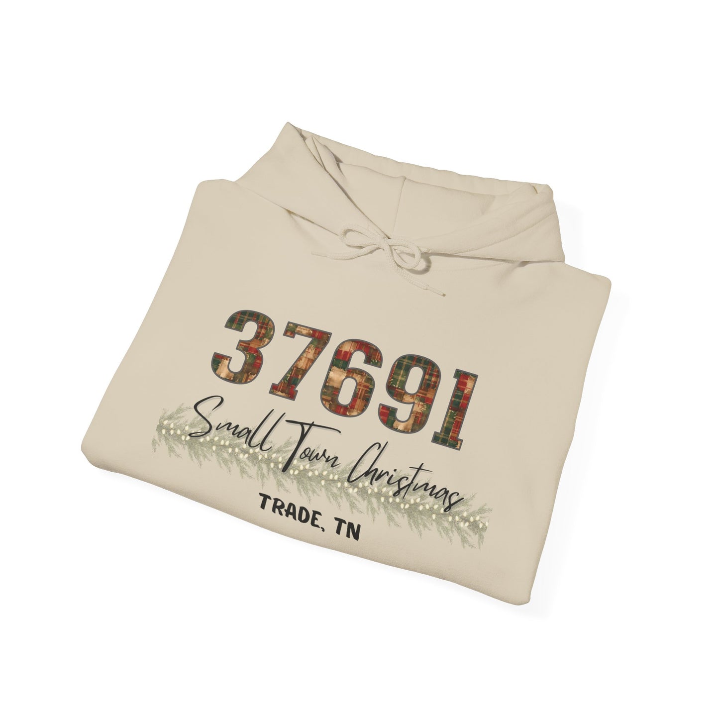 Small Town Christmas Hoodie - Trade | Cozy Winter Apparel, Gift for Him/Her, Holiday Outfit, Family Gathering Clothes
