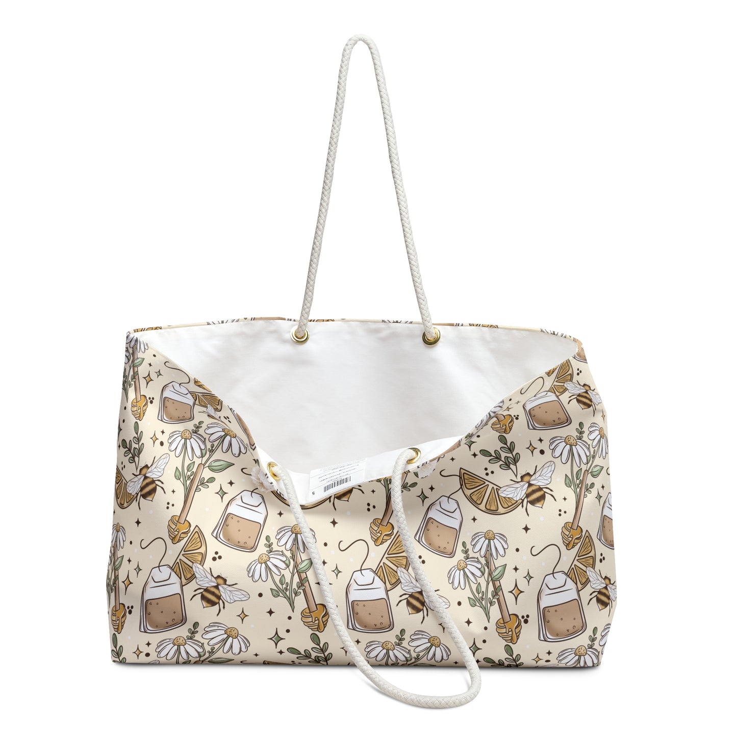 Bees & Honey Weekender Bag - Eco-Friendly Travel Tote
