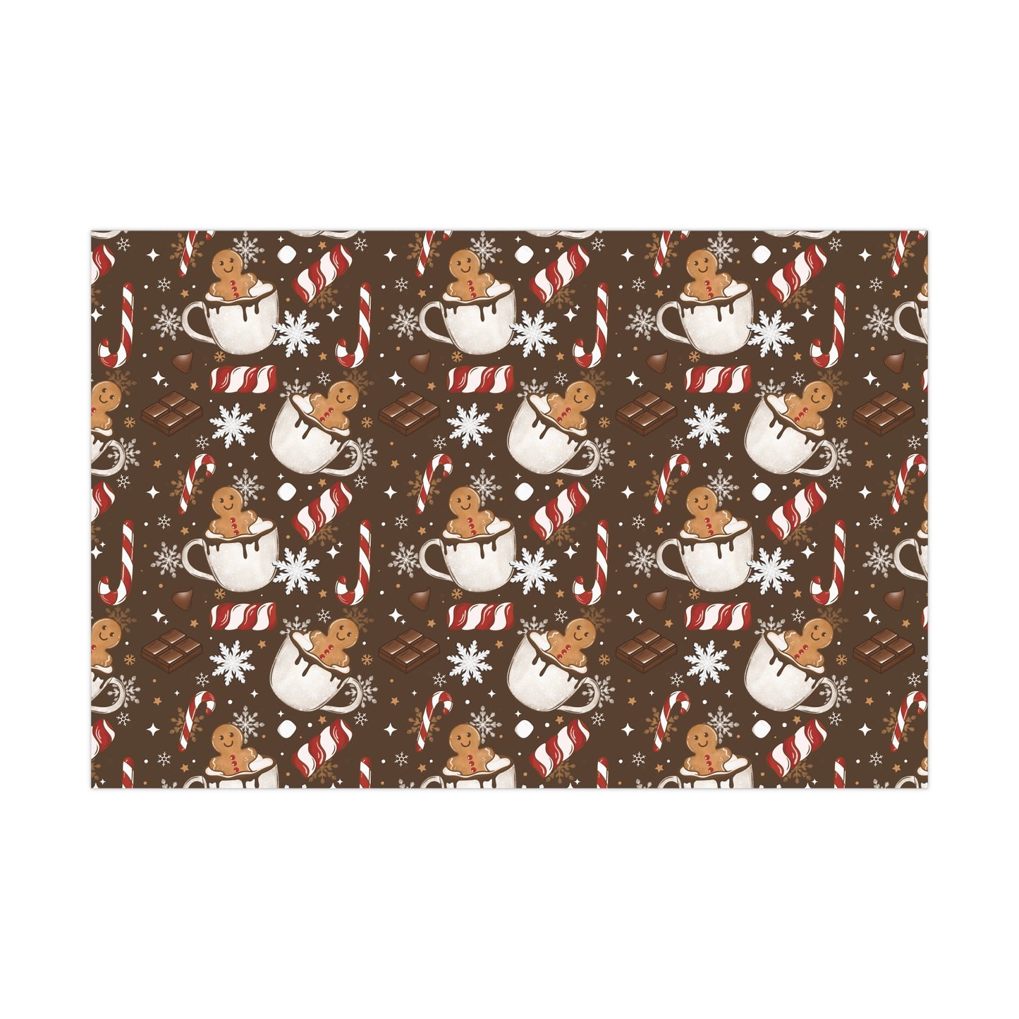 Gingerbread and Hot Cocoa Gift Wrap Papers