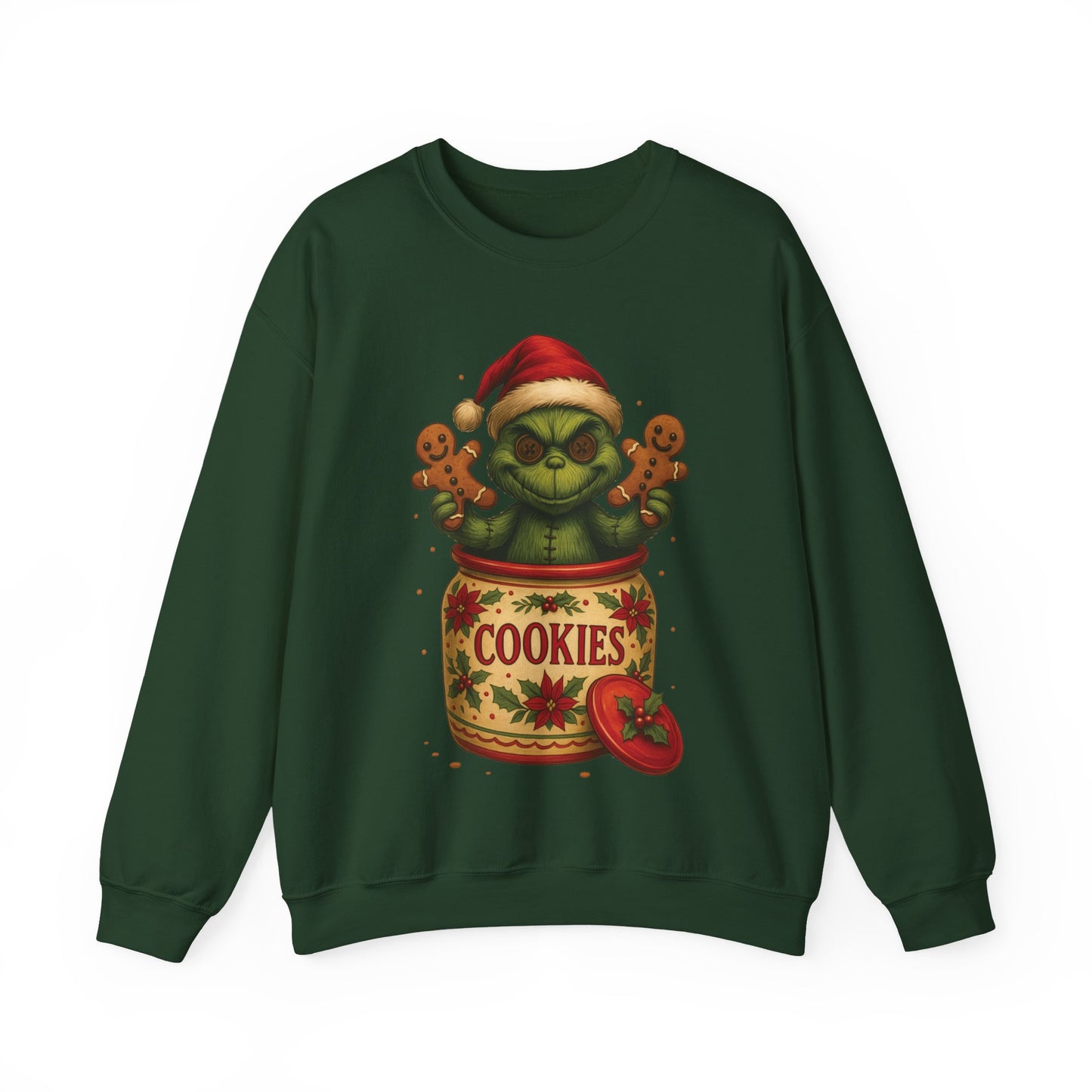 Voodoo Cookie Stealer Crewneck Sweatshirt, Christmas Sweatshirt, Unisex Pullover, Gift for Friends