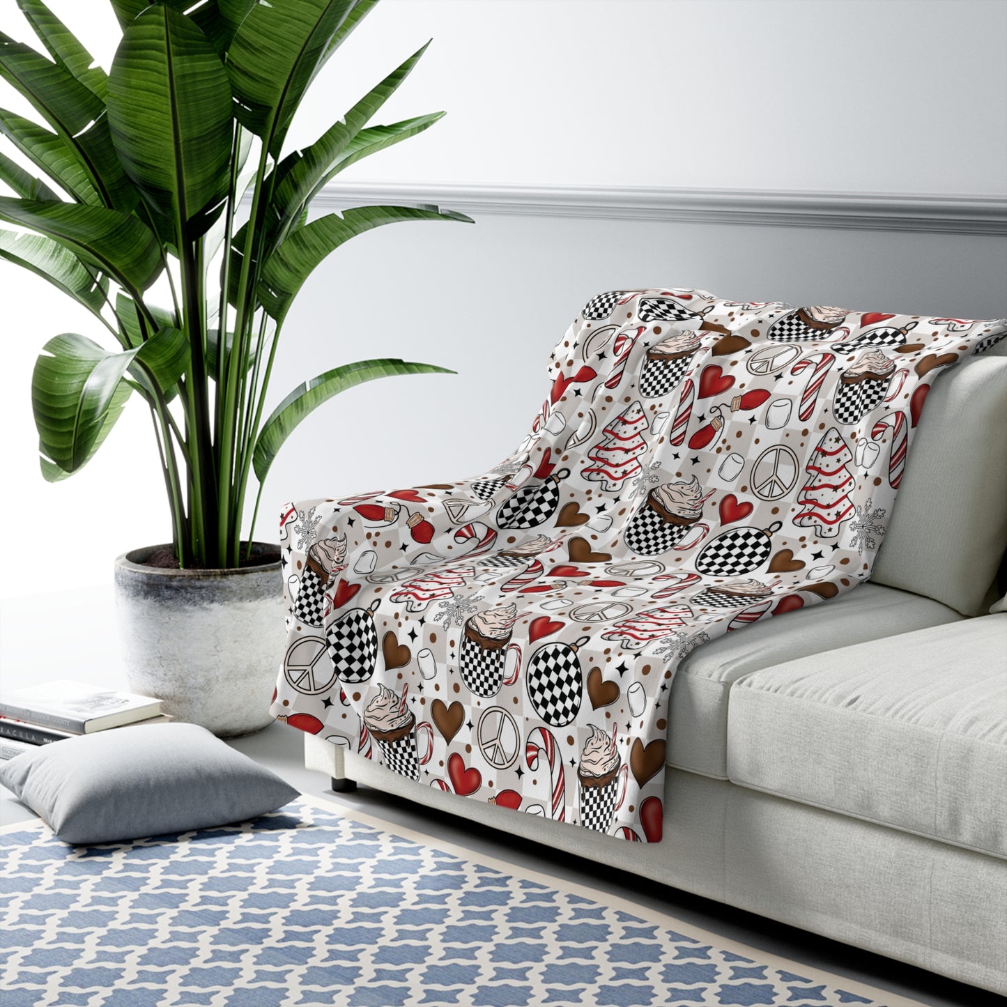 Christmas Things Sherpa Fleece Blanket