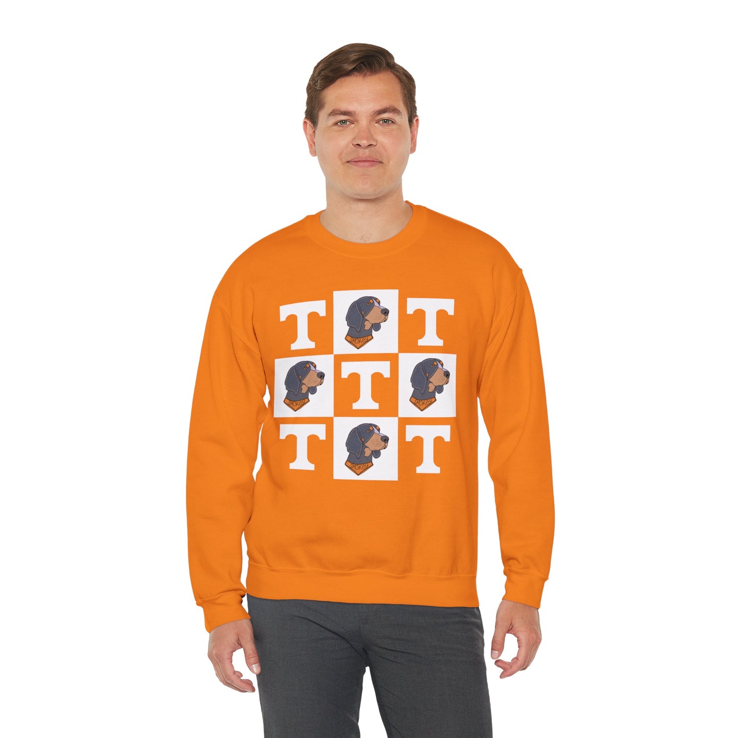 Vols Checker Crewneck Sweatshirt - Unisex Heavy Blend™