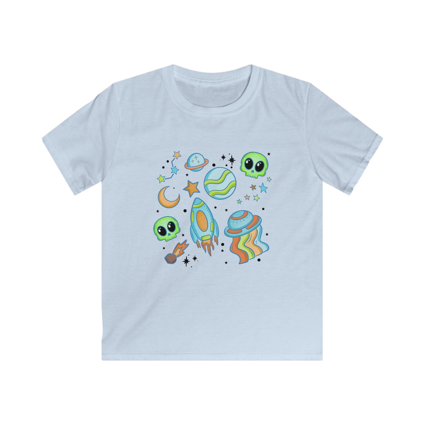 Space Collage Tee - Cosmic Fun for Young Explorers