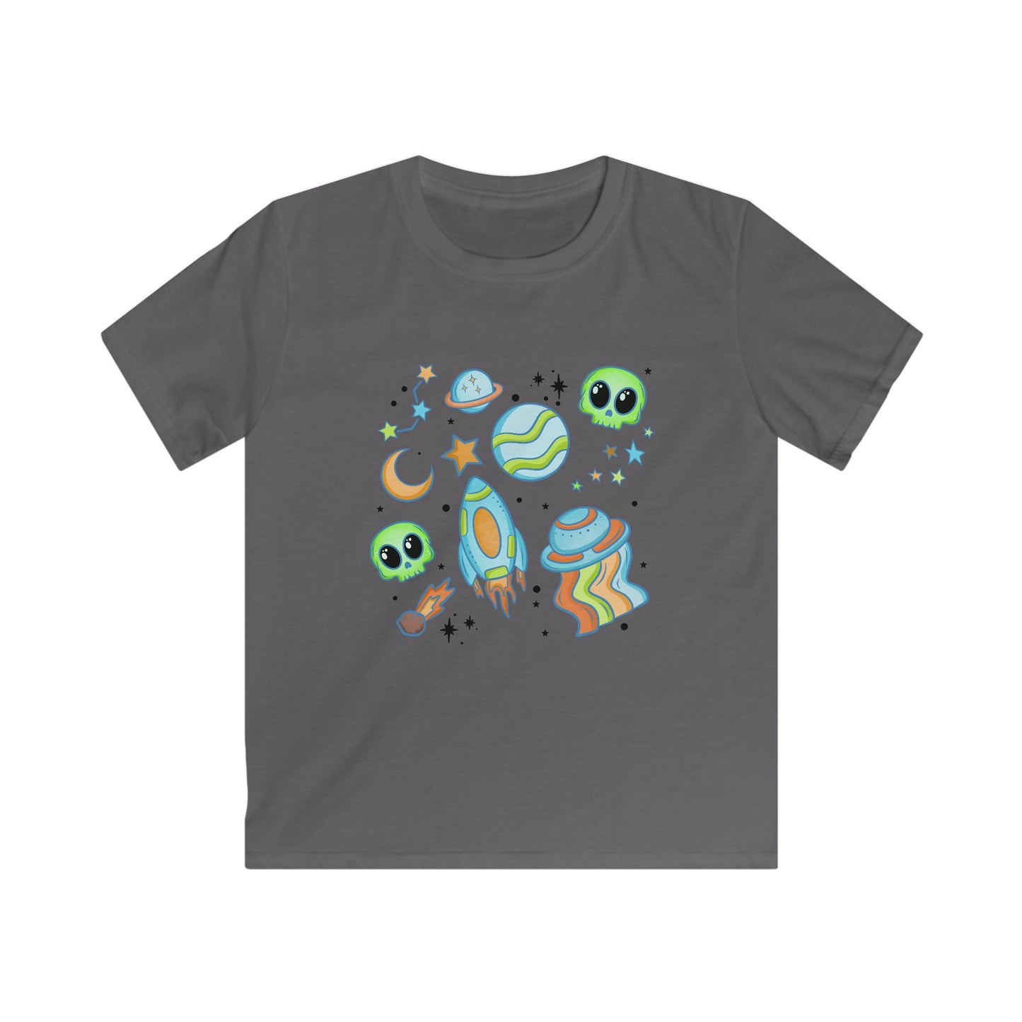 Space Collage Tee - Cosmic Fun for Young Explorers