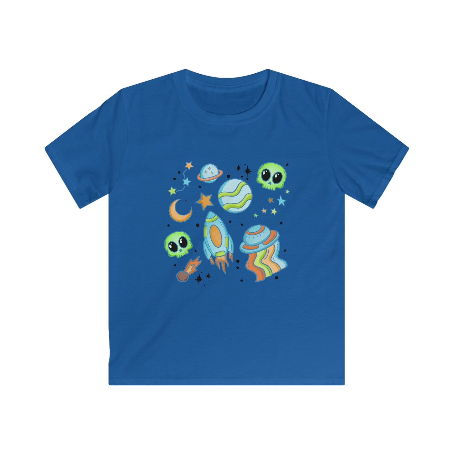 Space Collage Tee - Cosmic Fun for Young Explorers