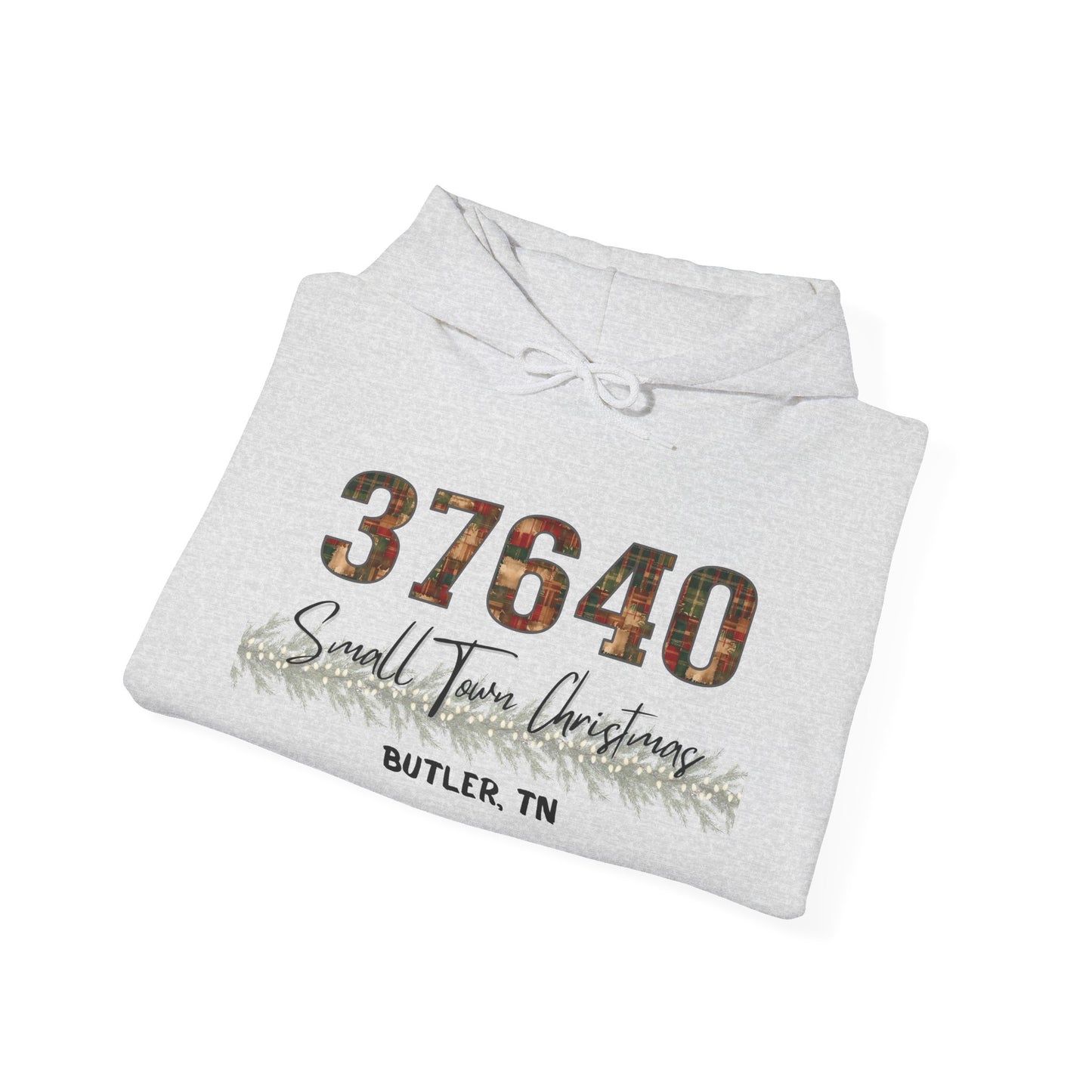 Small Town Christmas Hoodie - Butler | Cozy Winter Apparel, Gift for Him/Her, Holiday Outfit, Family Gathering Clothes