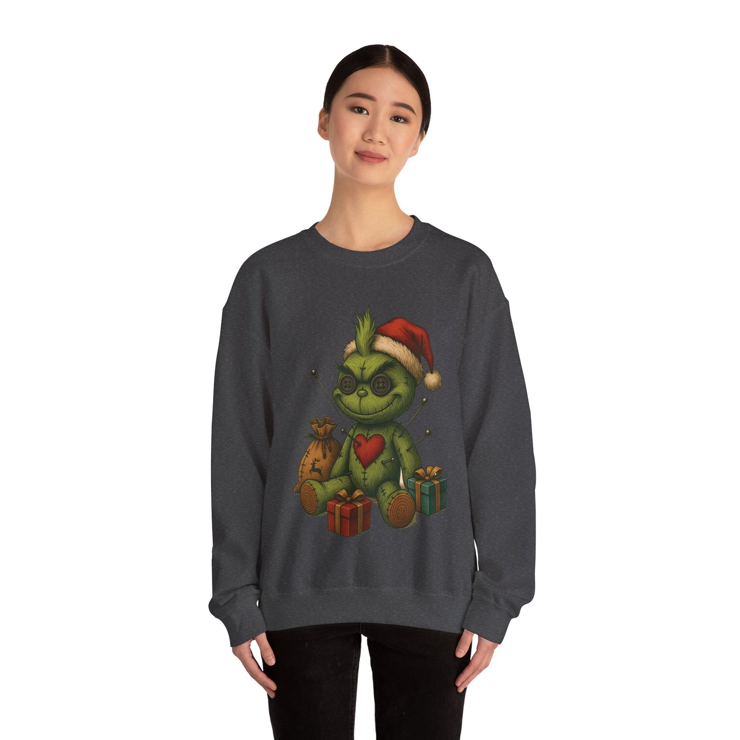 Voodoo Present Stealer Crewneck Sweatshirt, Christmas Sweatshirt, Unisex Pullover, Gift for Friends