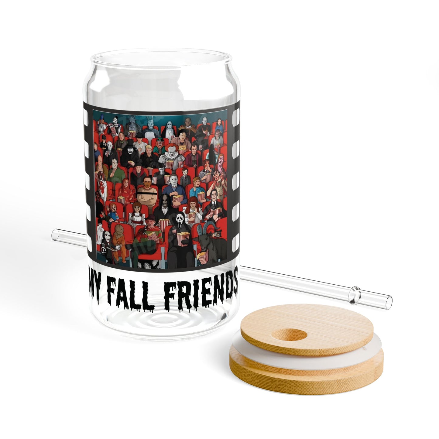 My Fall Friends Sipper Glass, 16oz