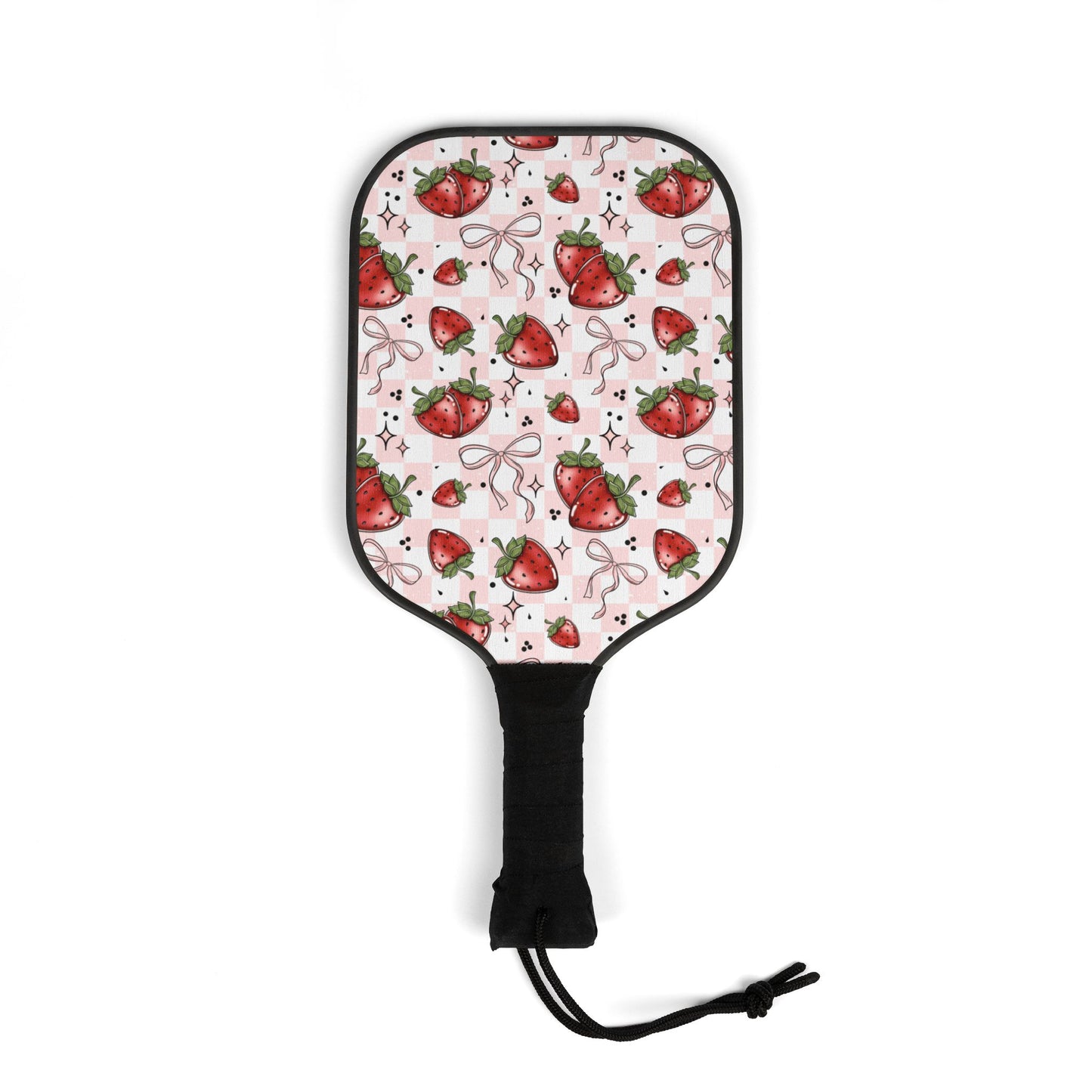 Strawberry Season Pickleball Paddle Set with Balls