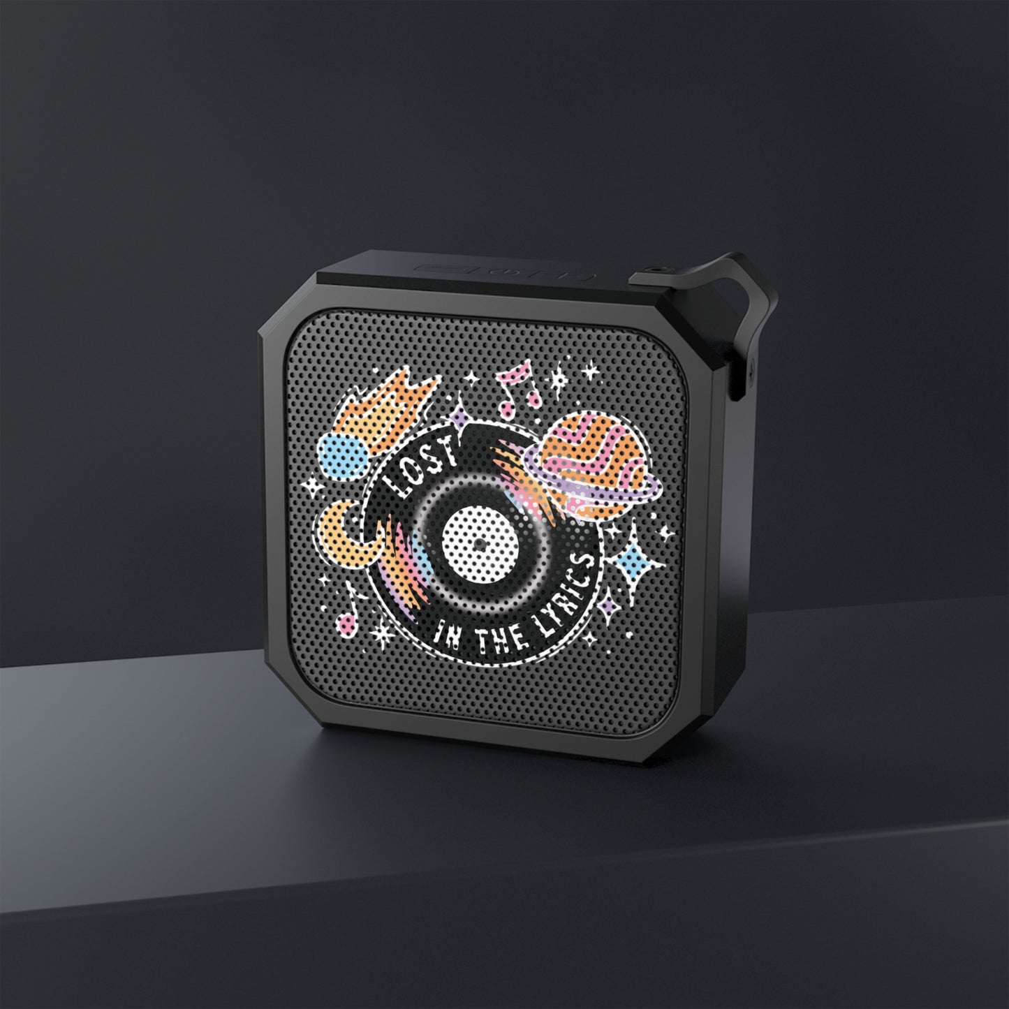 Outdoor Waterproof Bluetooth Speaker - "Lost in the Lyrics" Design