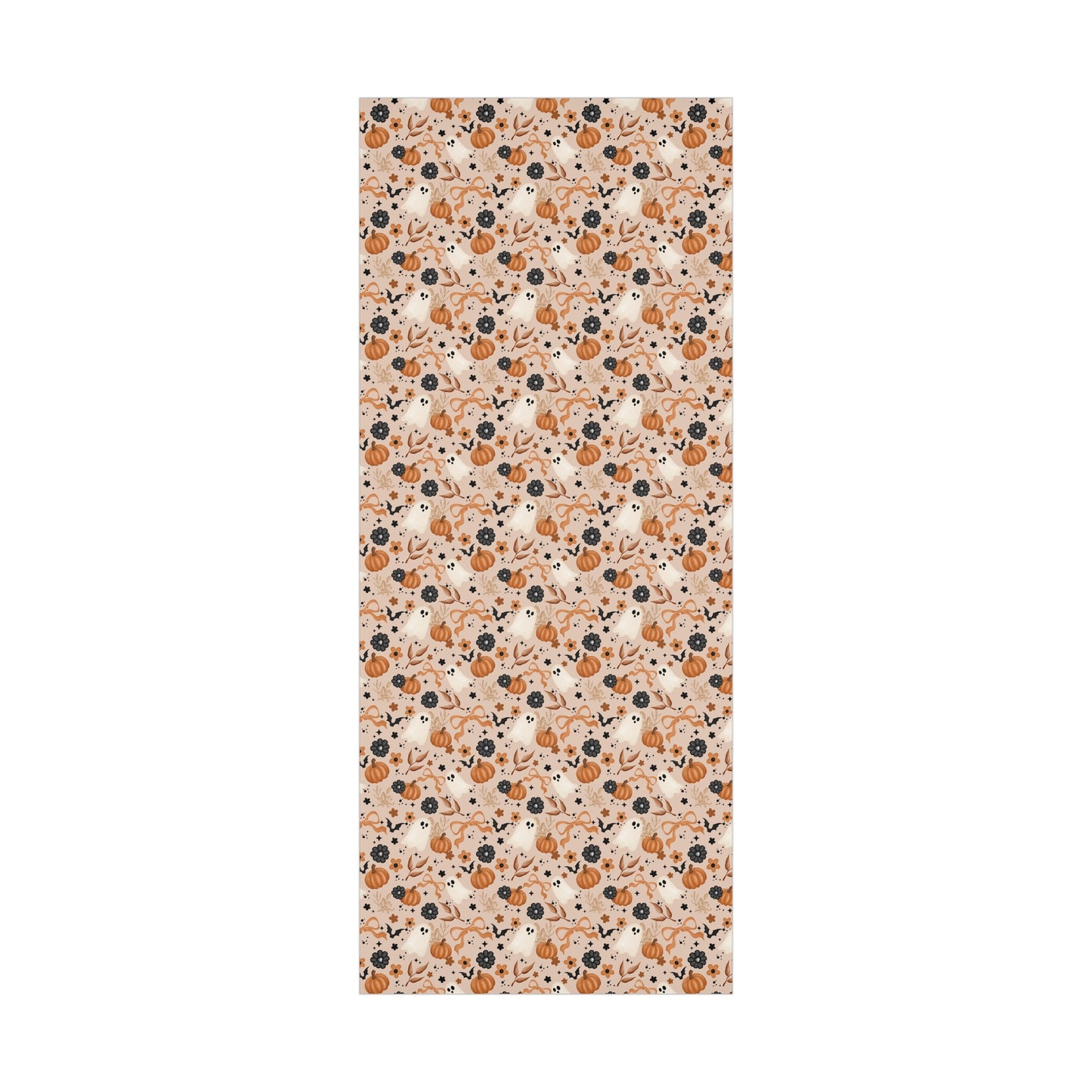 Fall Pumpkins and Florals Gift Wrap Papers