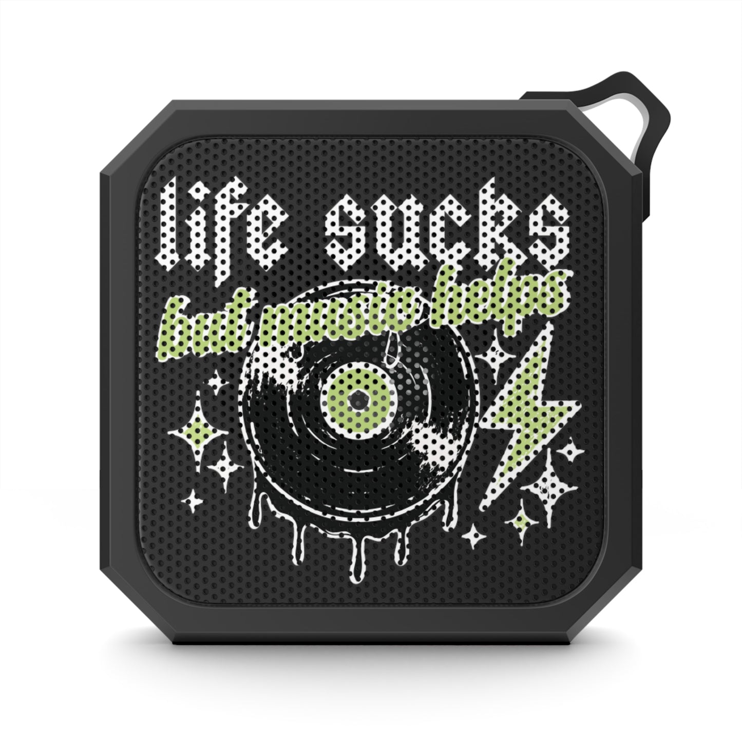 Outdoor Waterproof Bluetooth Speaker - "Music Helps" Design