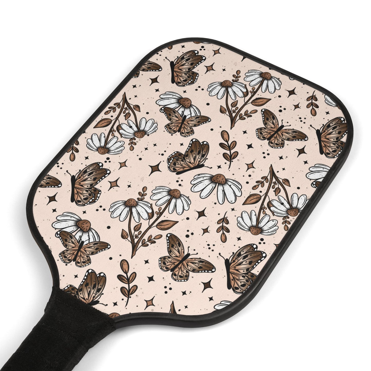 Floral Butterflies Pickleball Paddle Set with Balls