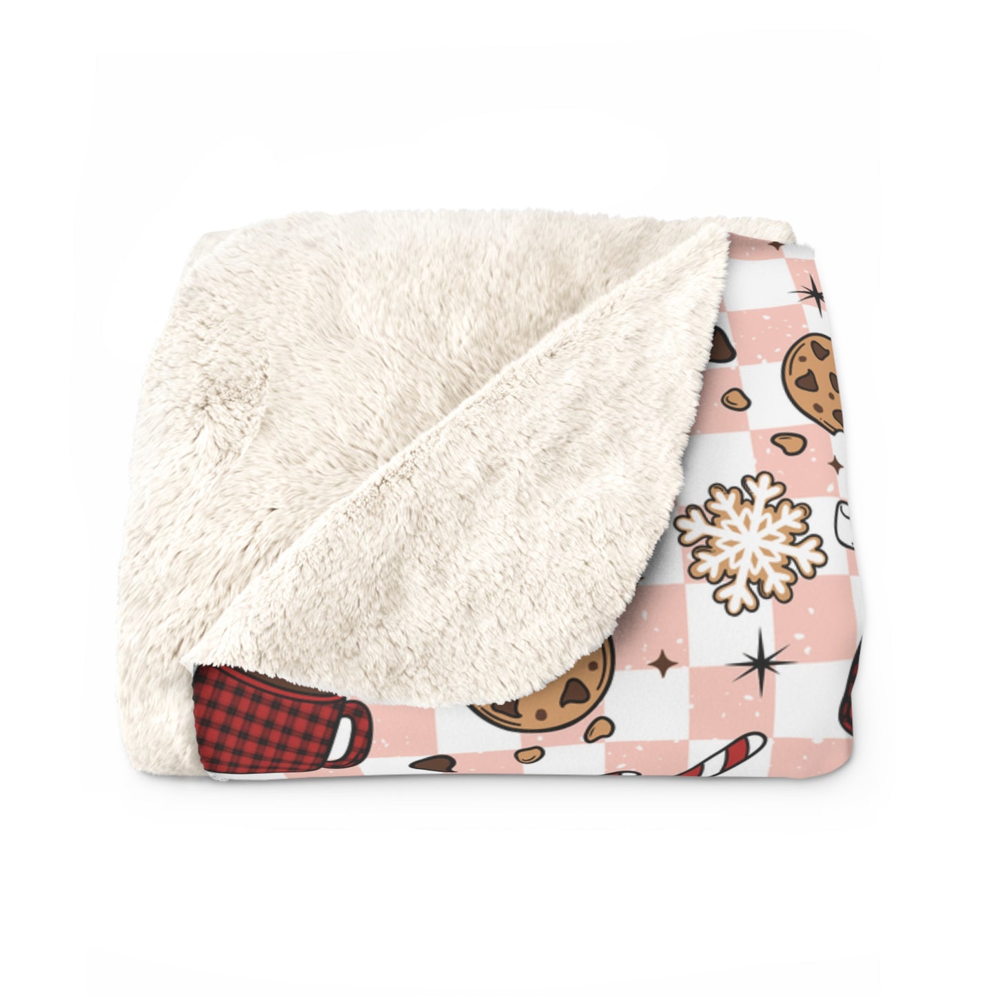 Cookies and Cocoa Sherpa Fleece Blanket
