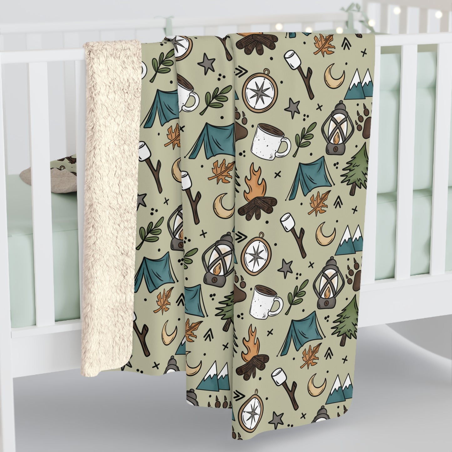 Lost Sherpa Fleece Blanket