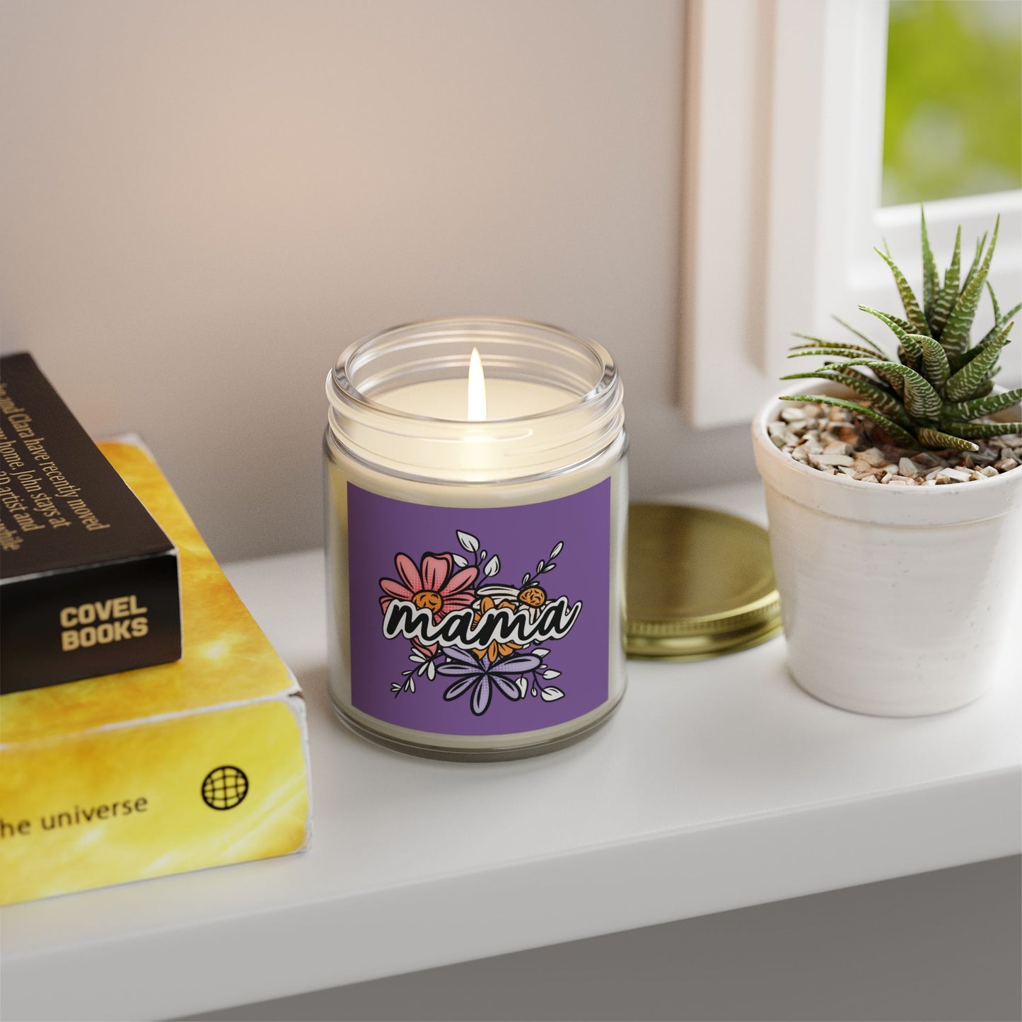 Mama Spring Scented Candle – Coconut Apricot Wax (9oz)