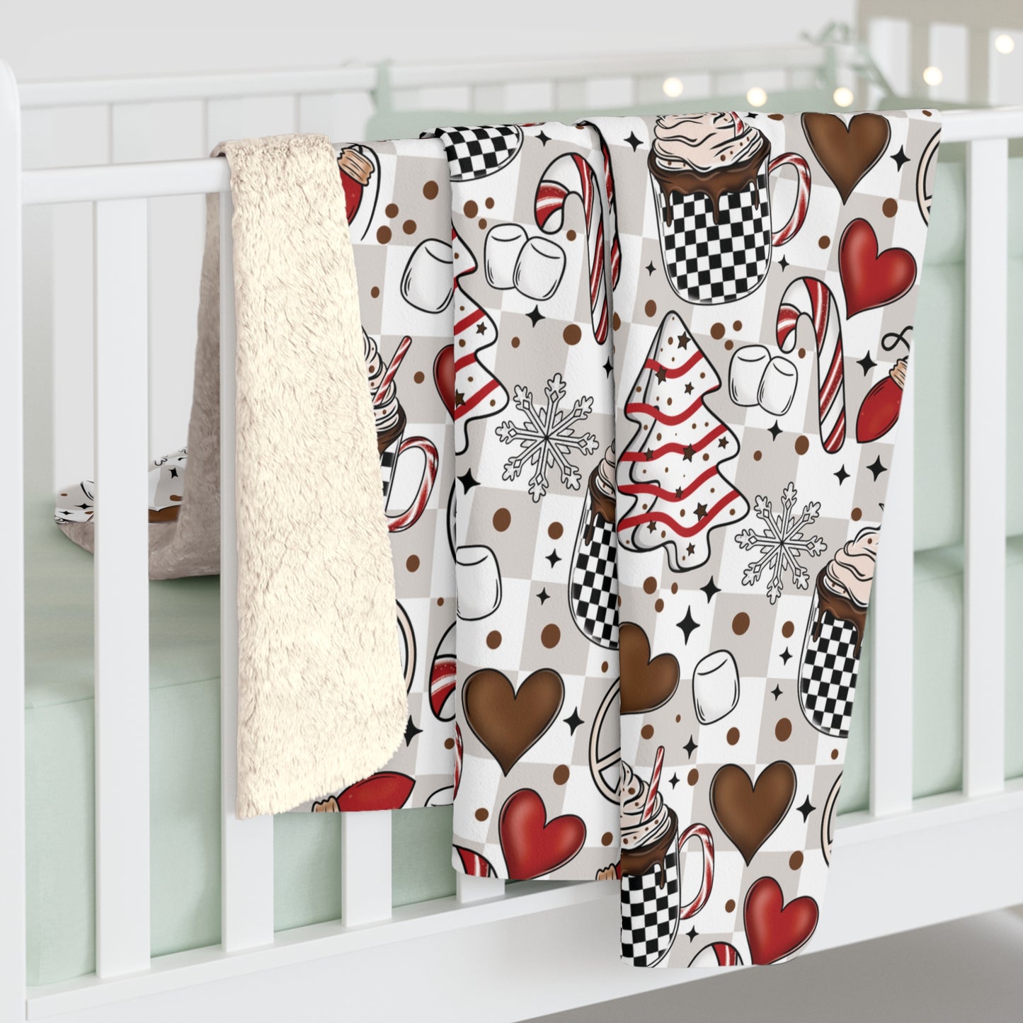 Christmas Things Sherpa Fleece Blanket