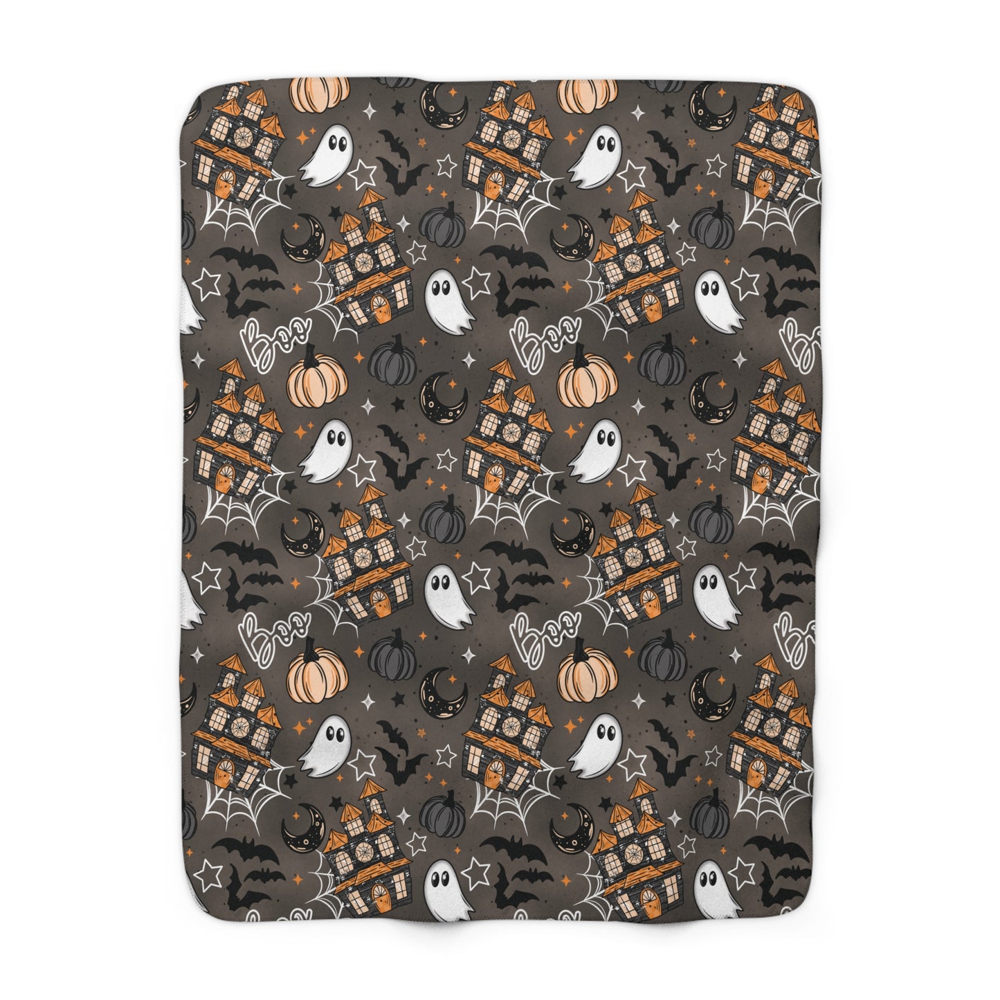 Haunted House Sherpa Fleece Blanket