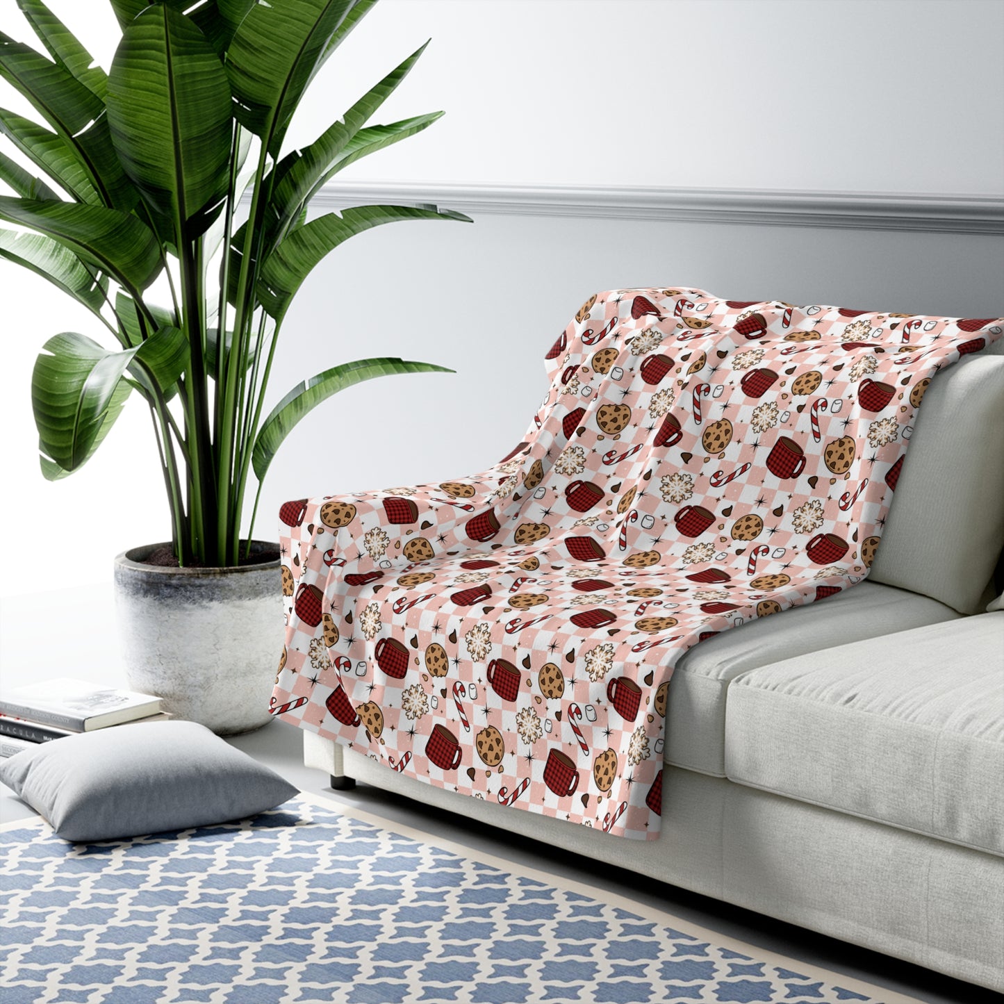 Cookies and Cocoa Sherpa Fleece Blanket