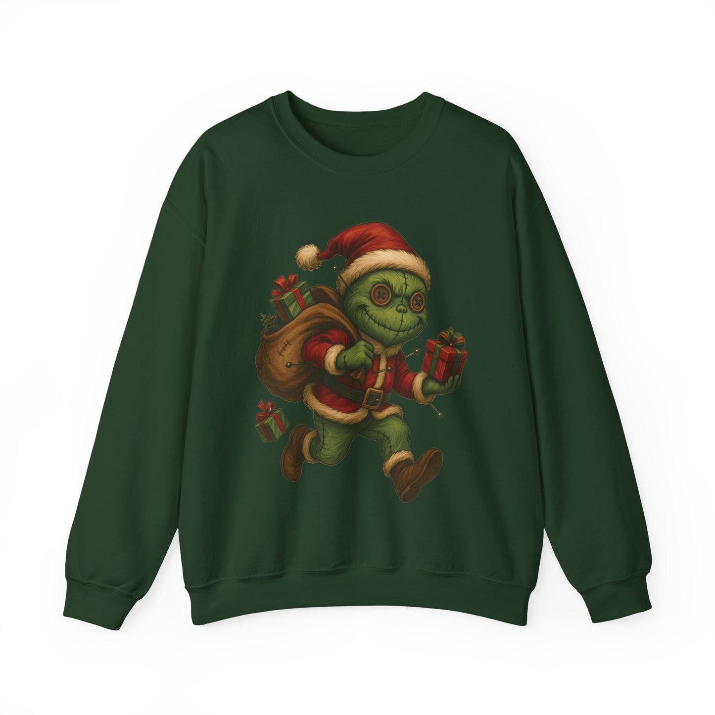 Voodoo Christmas Thief Crewneck Sweatshirt, Christmas Sweatshirt, Unisex Pullover, Gift for Friends