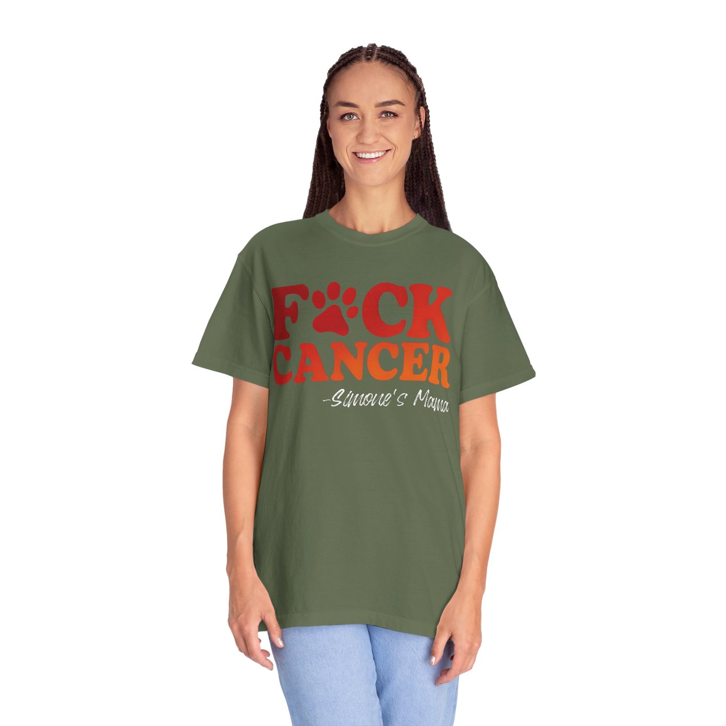 F*CK Cancer Flame T-shirt - Personalized Memorial Shirt for Your Loved Ones