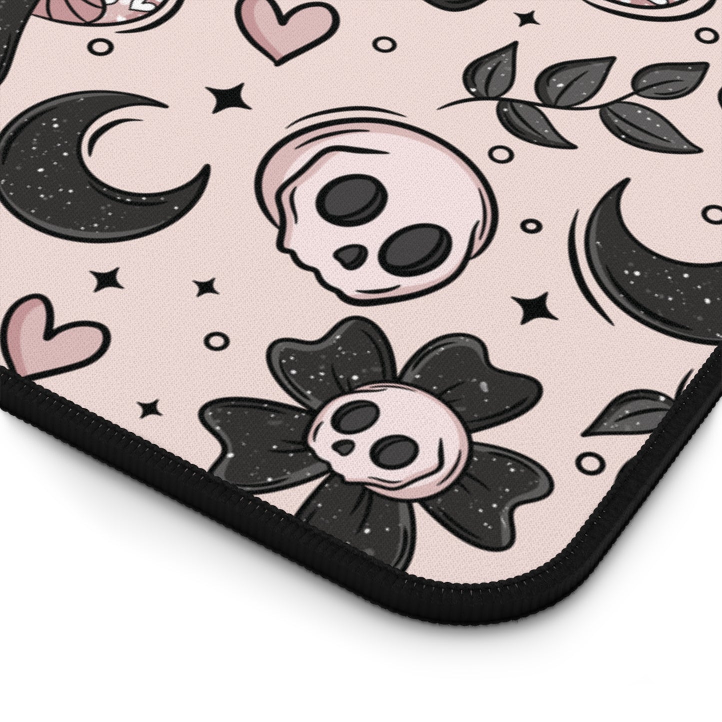 Spooky Love Mushrooms Desk Mat