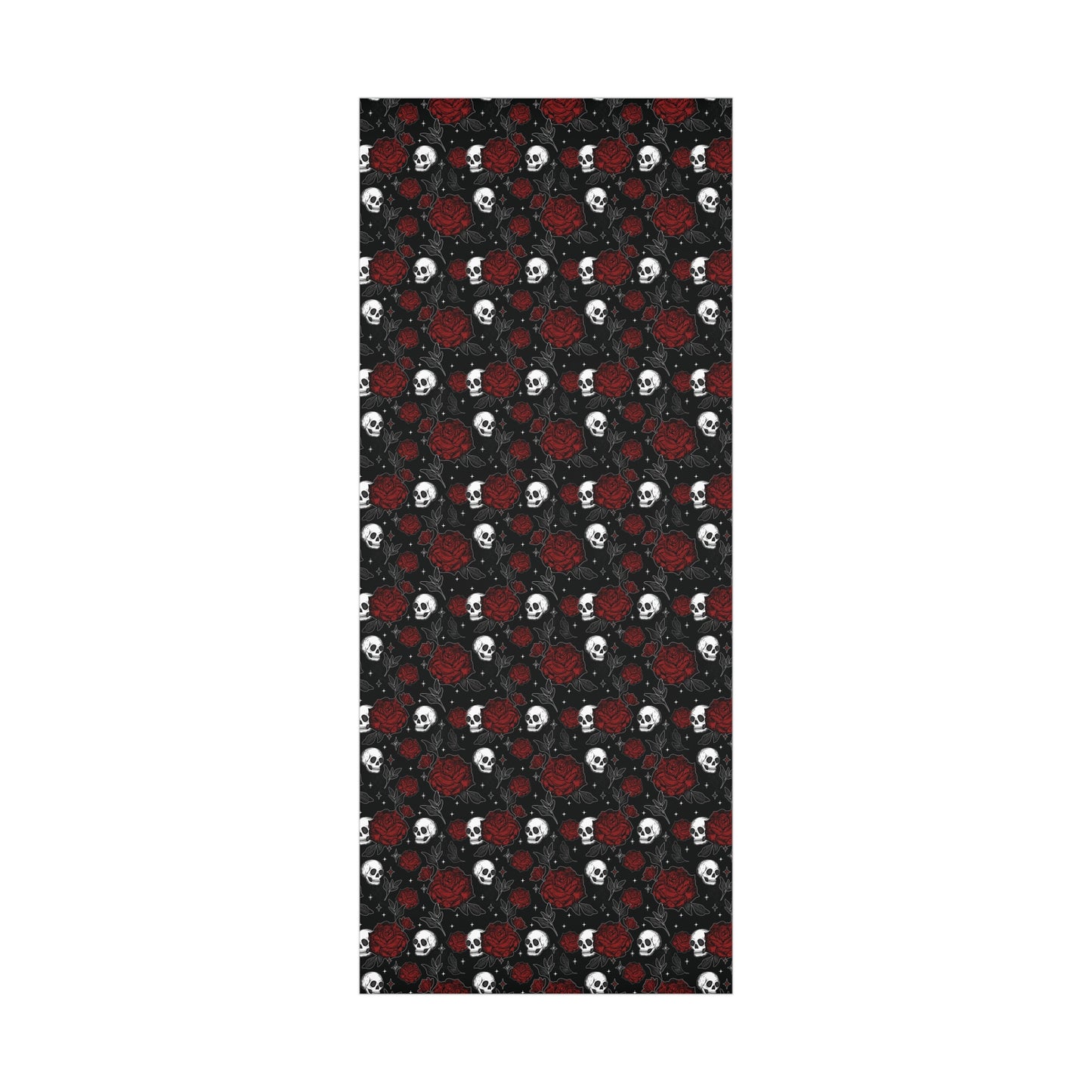 Skull and Roses Gift Wrap Papers