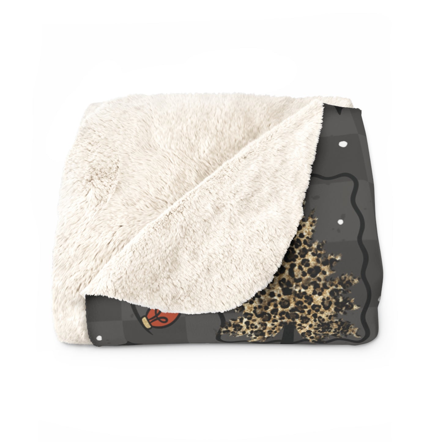 Rockin' Around the Christmas Tree Sherpa Fleece Blanket